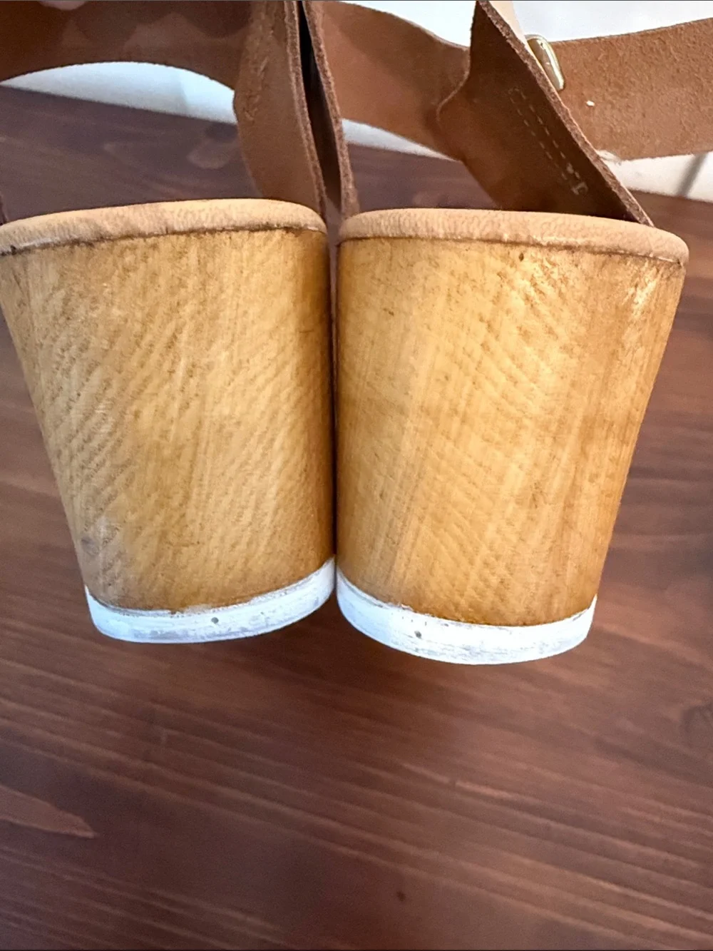 Steve Madden Leather Platform summer Sandals Neutral Resort Style Est. Sz 8